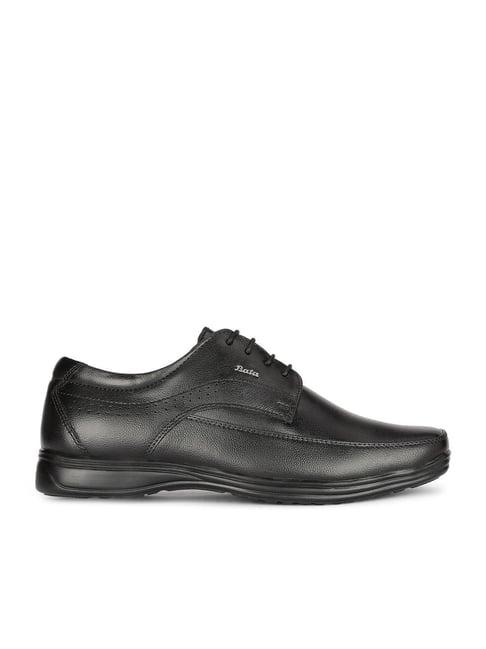 bata men's logan e black derby shoes