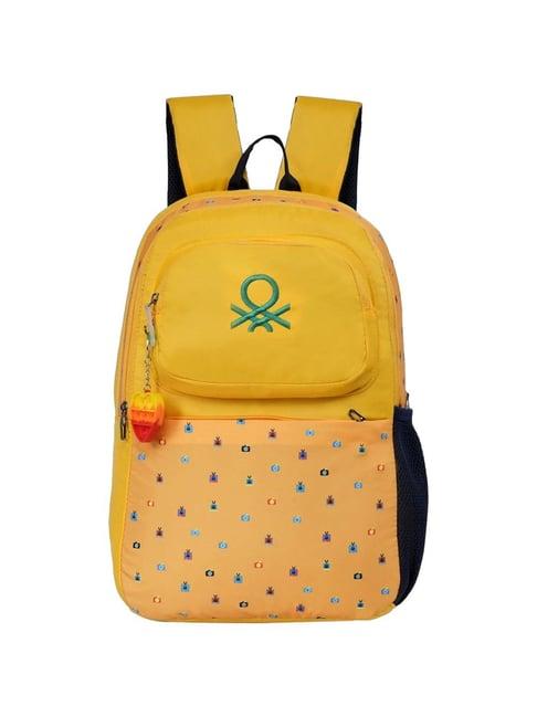 united colors of benetton otis 25l yellow backpack