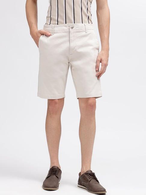 bruun & stengade light beige regular fit shorts