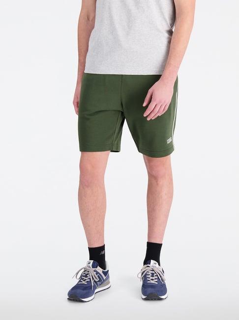 new balance green comfort fit sports shorts