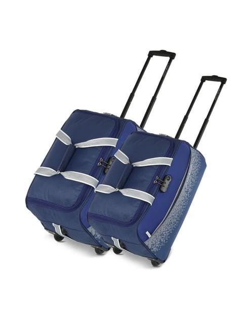 lavie sport navy printed duffle bag