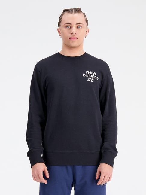 new balance black comfort fit sweatshirt