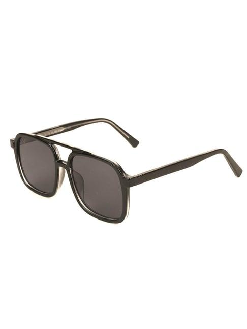 voyage black wayfarer uv protection unisex sunglasses