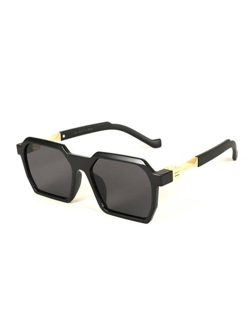 voyage black wayfarer uv protection unisex sunglasses