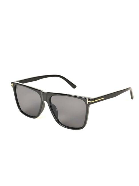 voyage black wayfarer uv protection unisex sunglasses