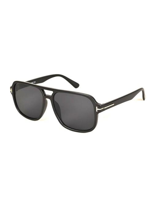 voyage black wayfarer uv protection unisex sunglasses