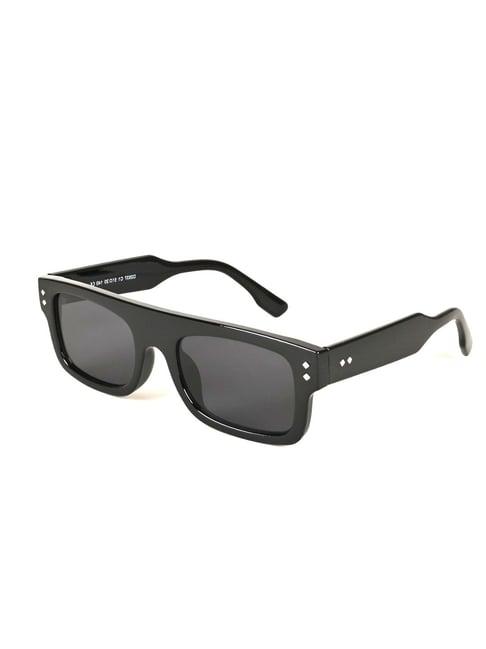 voyage black wayfarer uv protection unisex sunglasses