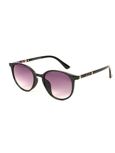 voyage purple round uv protection sunglasses for women