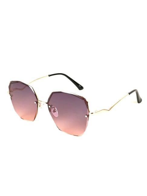 voyage grey geometric uv protection sunglasses for women