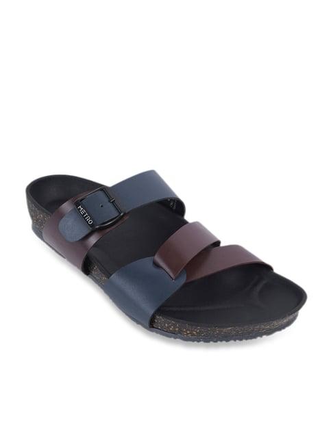 metro men's multicolor casual sandals