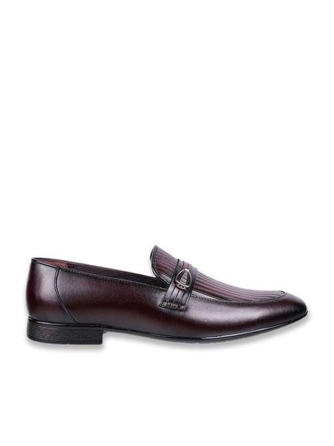 metro men's wine formal loafers