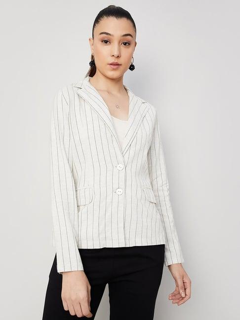 code by lifestyle grey striped shrug