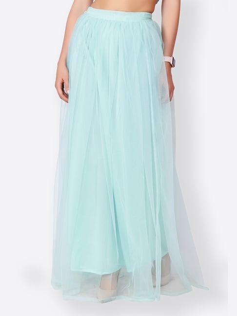 scorpius light blue maxi skirt