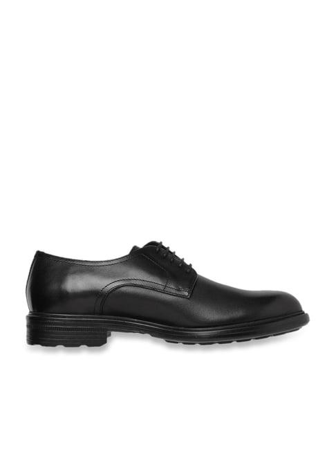 geox men's walk pleasure black derby shoes