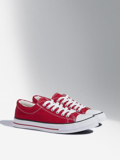 luna blu by westside red canvas shoes