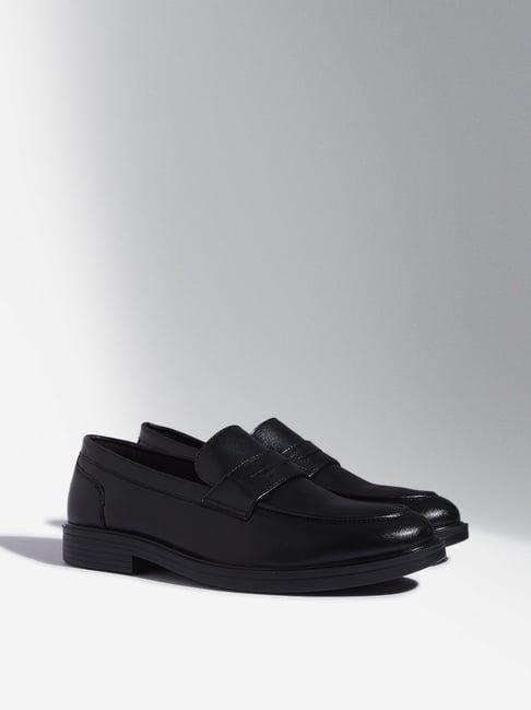 soleplay by westside black formal slip-on shoes