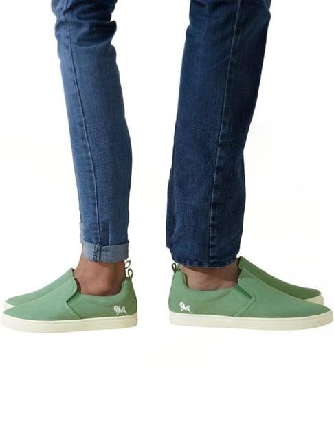 neemans men's classic green loafers