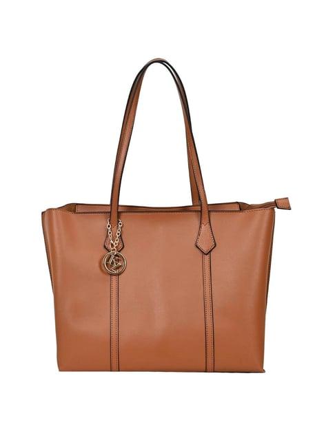 kazo brown large tote bag