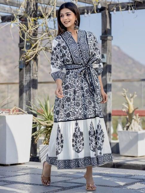 autumnlane sam anokhi persian print cotton dress