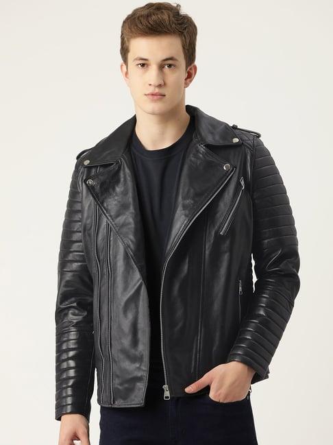 leather retail black leather jacket