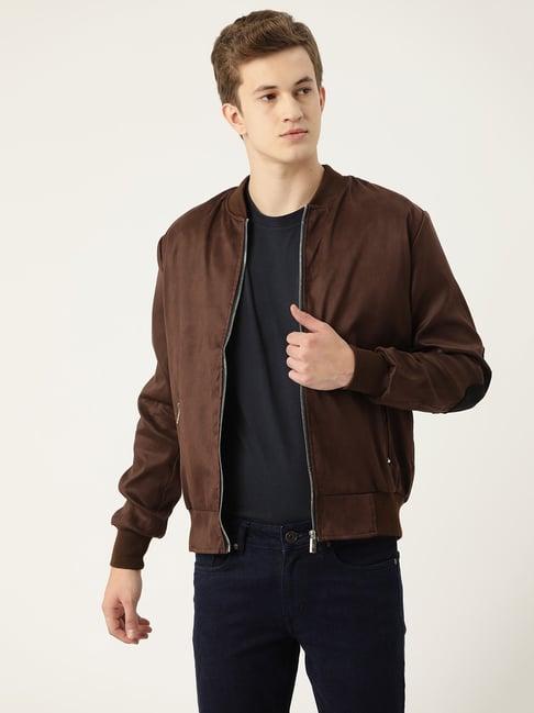 leather retail coffee brown leather jacket