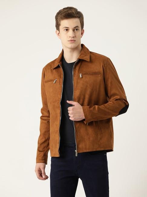 leather retail brown leather jacket