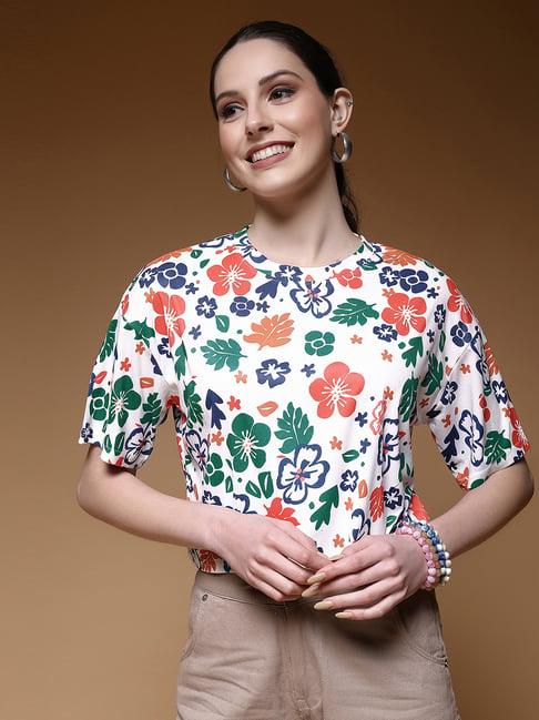 selvia multicolor floral print top