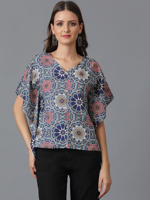 kotty multicolor printed top