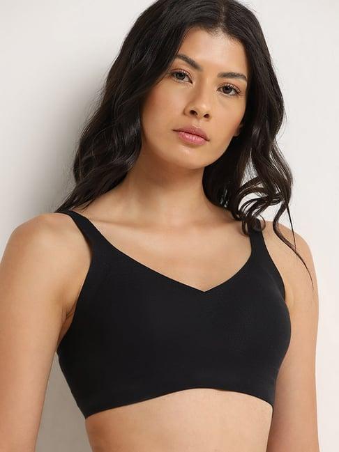 wunderlove by westside black seamfree invisible bra