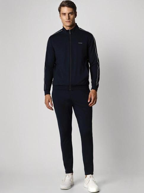 van heusen navy slim fit sport set