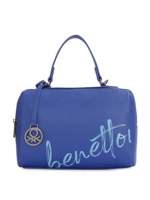 united colors of benetton lianne navy solid handbag