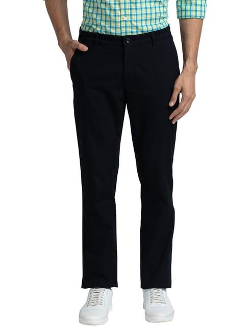 colorplus black contemporary fit trousers