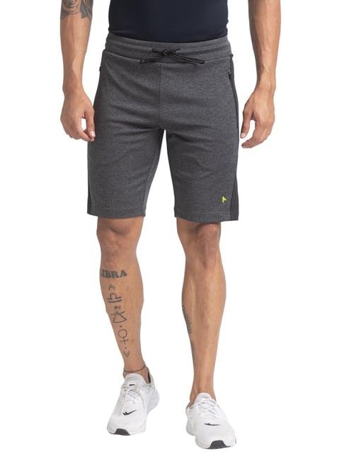 parx grey regular fit texture shorts