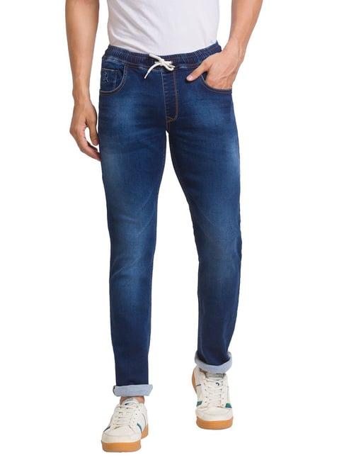 parx blue jogger fit jeans