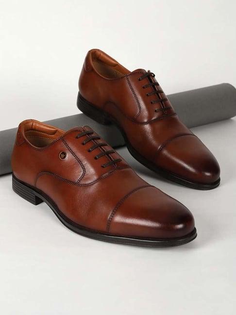 louis philippe men's brown oxford shoes