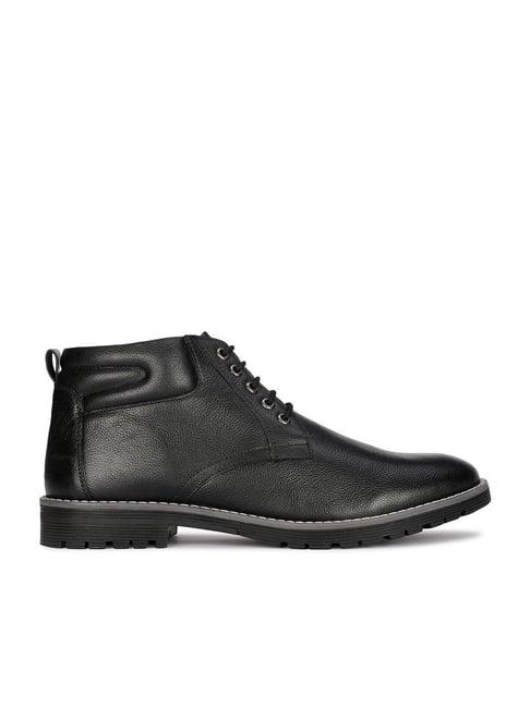 bata men's knox black derby boots