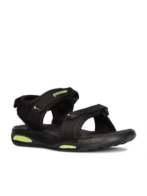 power by bata men's dd black floater sandals