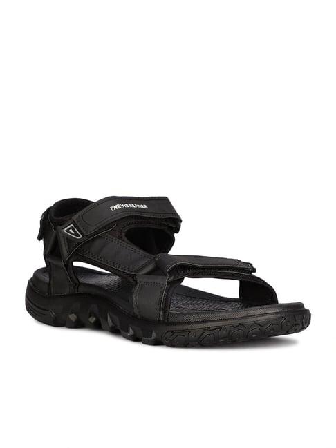 weinbrenner by bata men's prost black floater sandals