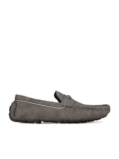 bata men's mercury new grey loafers