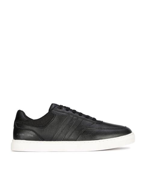 north star by bata men's keenan black casual sneakers