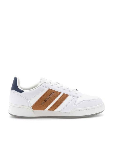 u.s. polo assn. men's agryn 2.0 off white casual sneakers