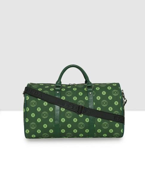 esbeda green printed large duffle bag - 41 ltrs