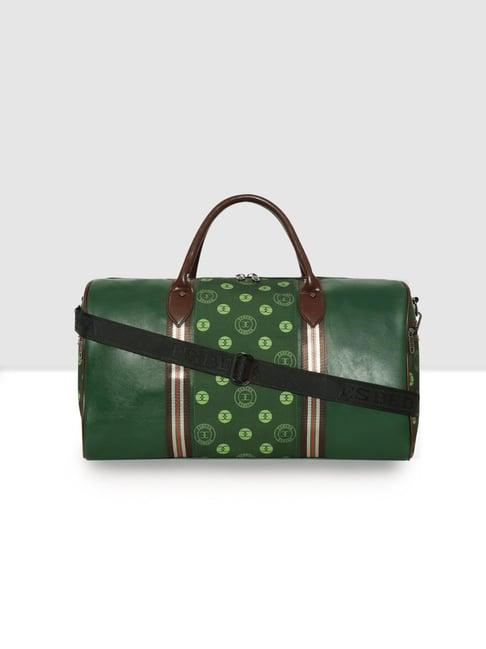 esbeda green printed large duffle bag - 37 ltrs