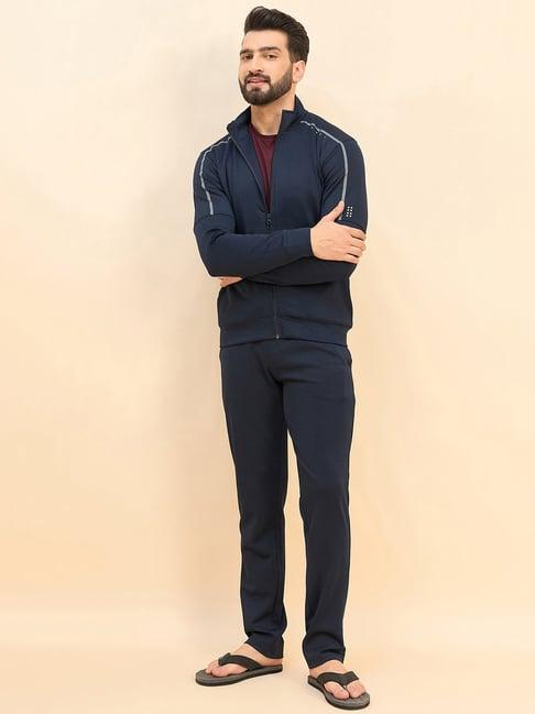 sweet dreams navy regular fit printed tracksuit