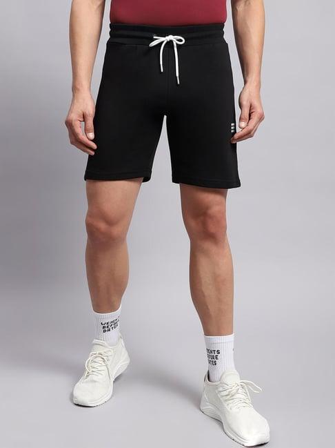 rock.it black cotton regular fit shorts