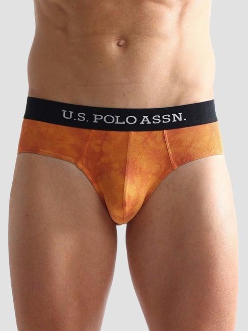 u.s. polo assn. brown regular fit briefs