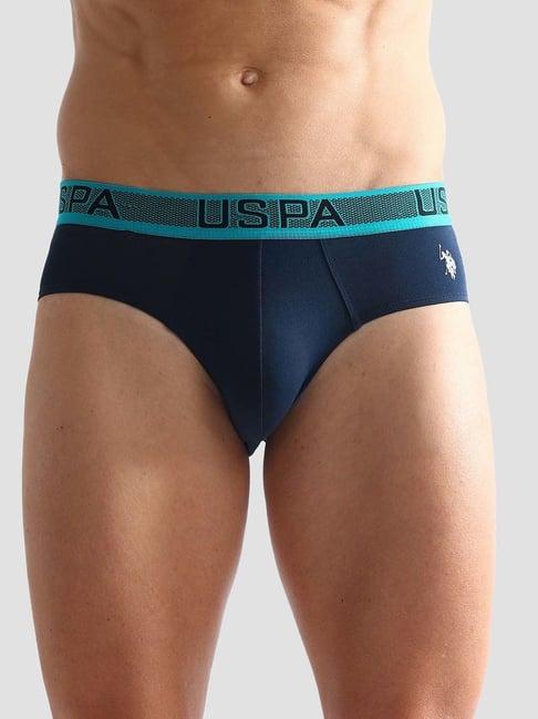 u.s. polo assn. blue regular fit briefs