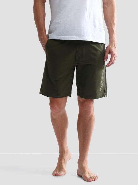 u.s. polo assn. green regular fit lounge shorts