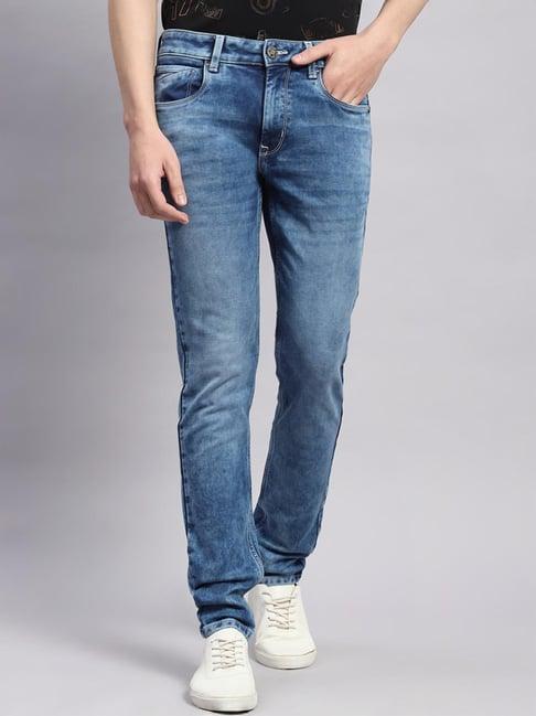 monte carlo light blue regular fit jeans