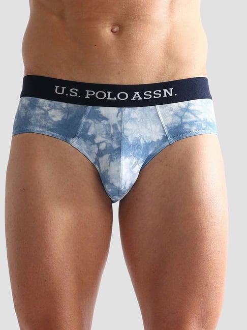 u.s. polo assn. light blue regular fit briefs